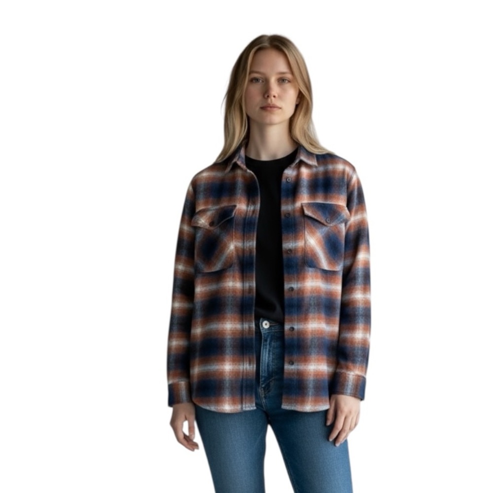 Pendleton Plaid Gorpcore Camping Bonfire Granolagirl Button Up Shirt